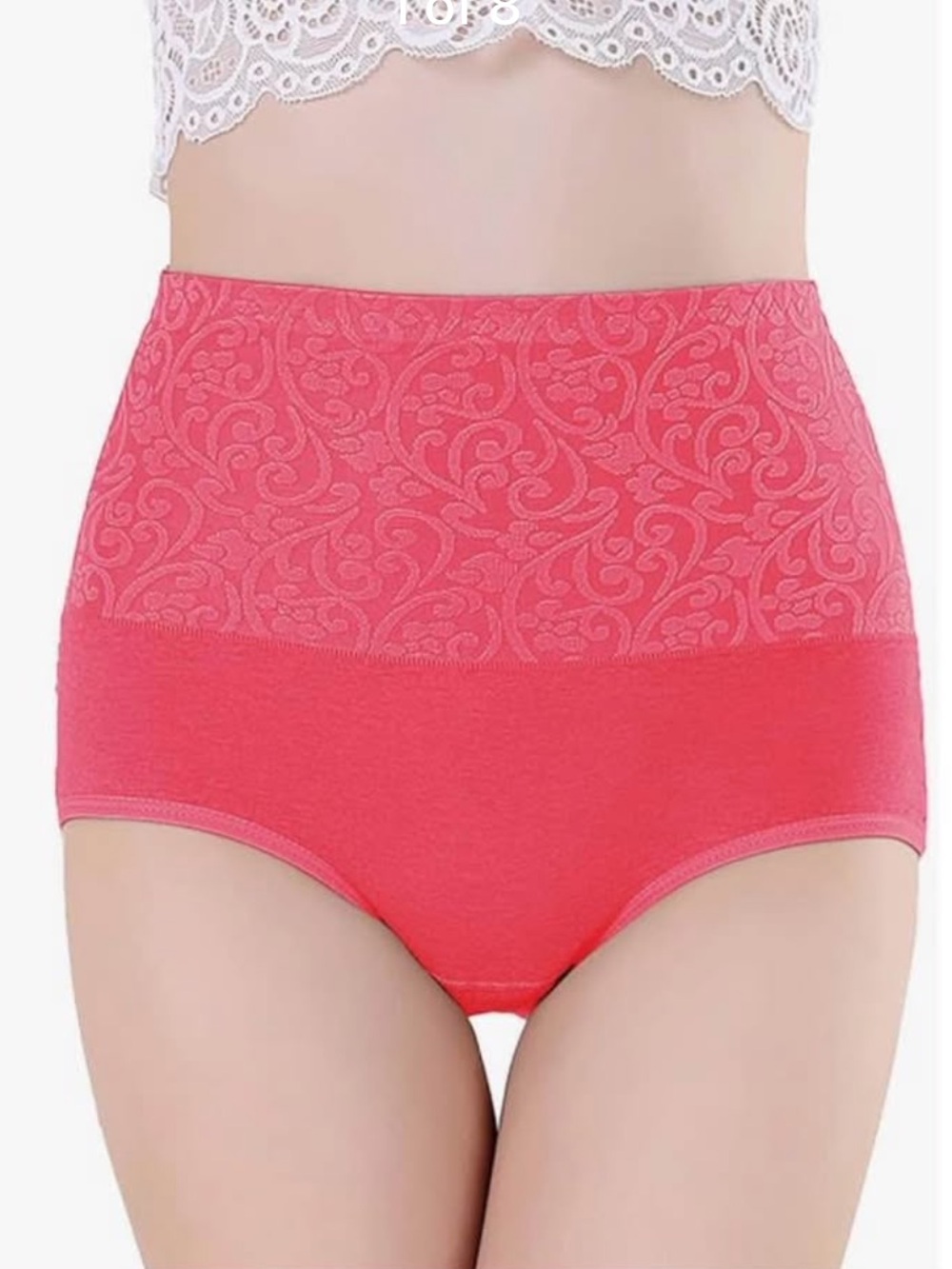 High-Waist women’s panties in Watermelon Red